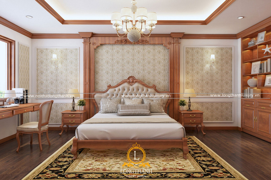 Phòng ngủ mang đậm dấu ấn gia chủ với nội thất mang phong cách tân cổ điển