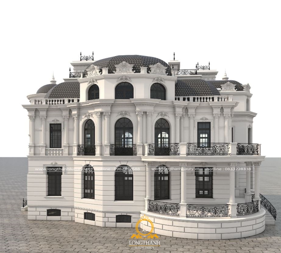 3D kiến trúc lâu đài châu Âu