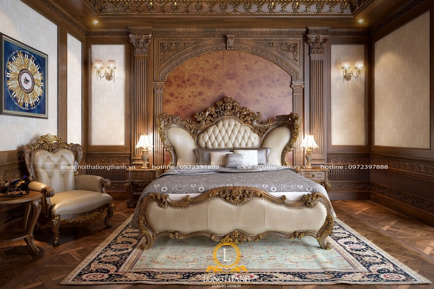 Giường ngủ thiết kế phù hợp với không gian sẽ làm tăng thêm vẻ đẹp thẩm mỹ