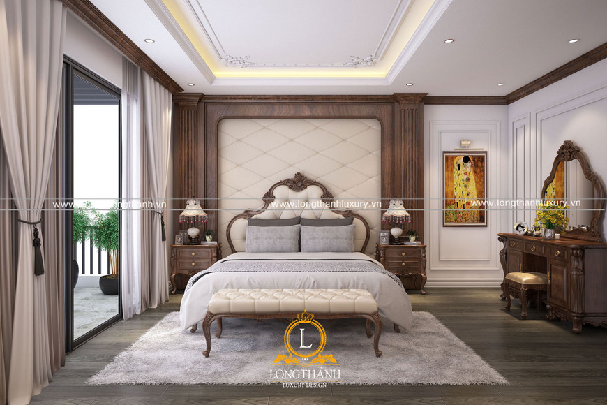Thiết kế nội thất phòng ngủ mang tone màu trắng đầy thanh lịch và nhã nhặn