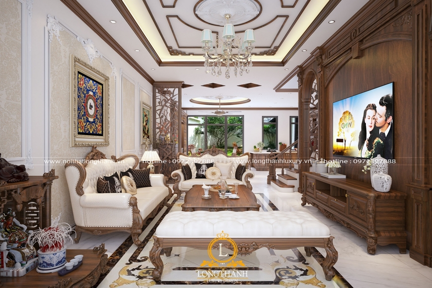 Mẫu nội thất đẹp cho phòng khách tại Long Thành