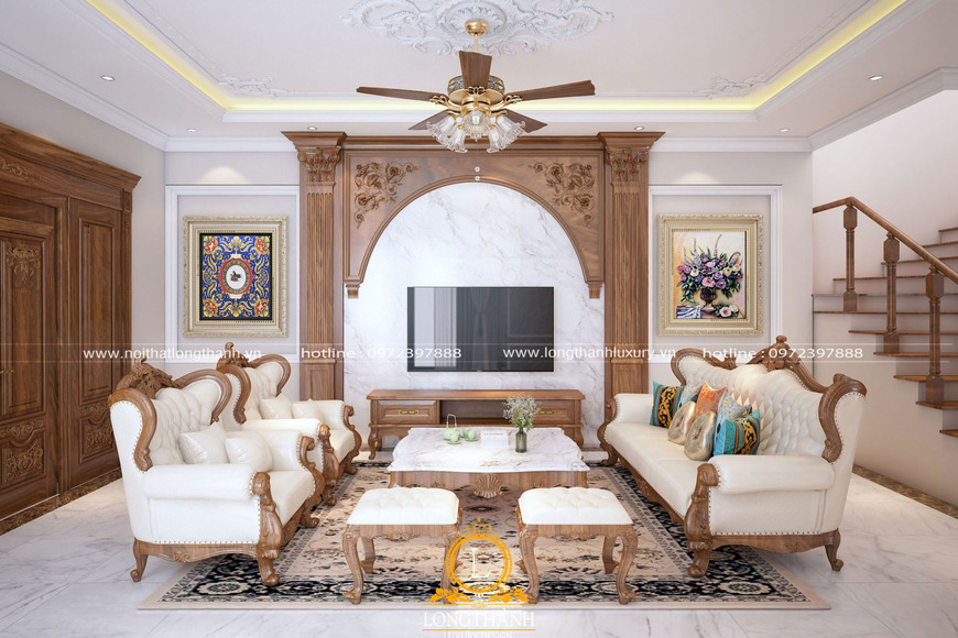 Lựa chọn thiết kế nội thất phong cách tân cổ điển cho không gian sống của gia đình