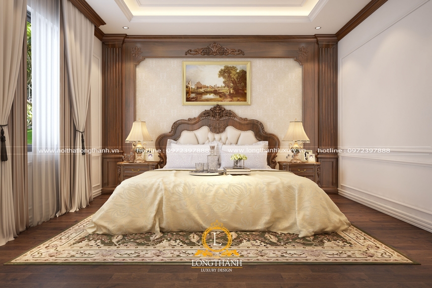 Nội thất tân cổ điển cho phòng ngủ đẹp chỉ có tại Long Thành Luxury