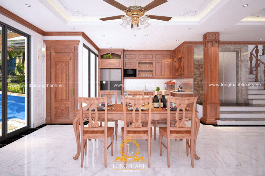 Thiết kế nội thất phòng bếp phù hợp với nhu cầu sử dụng của gia đình
