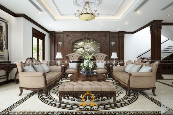 Dự án thiết kế nội thất tân cổ điển cho nhà a Tùng - biệt thự Gamuda