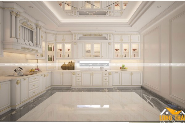 Dự án thiết kế nội thất phòng khách bếp cho gia đình anh Khiêm – Royal City