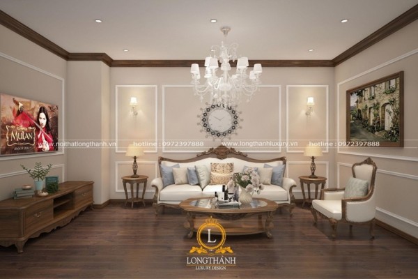 Thiết kế nội thất chung cư đẹp theo phong cách tân cổ điển