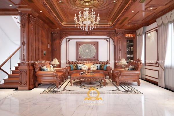 Mê hoặc mẫu nội thất tân cổ điển cho biệt thự tại Long Thành Luxury